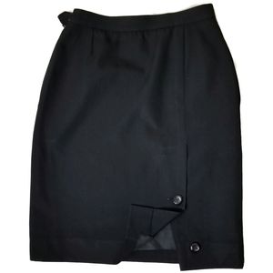 Saint Laurent Black Pencil Skirt Size 10